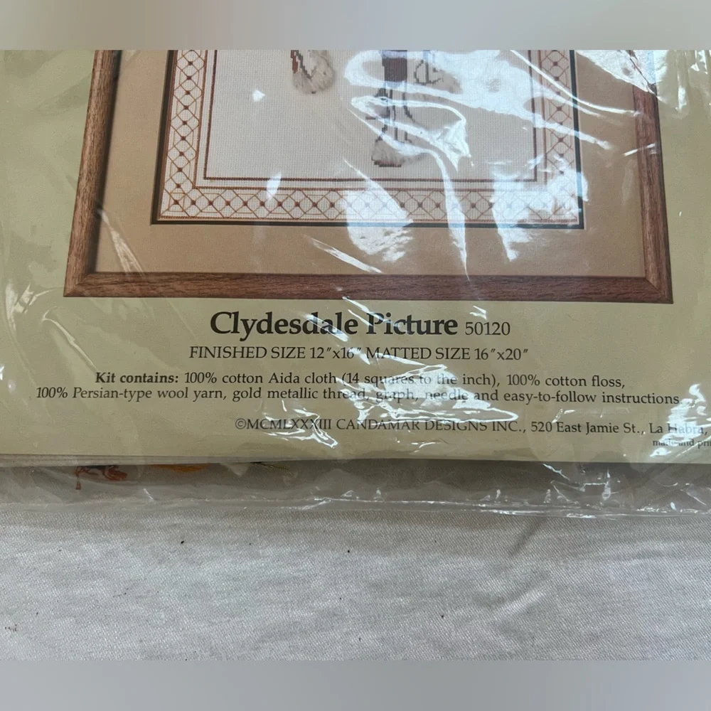 Counted Cross Stitch CLYDESDALE HORSE 50120 Picture Something Special 12